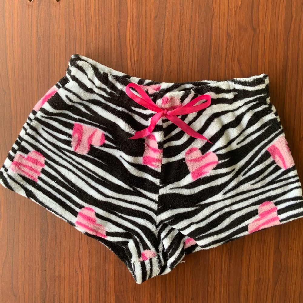 Zebra Print Sleep Shorts